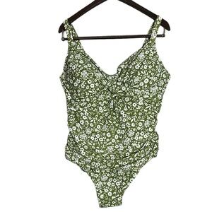 New Catalina Swim Green Floral One-Piece Swimsuit